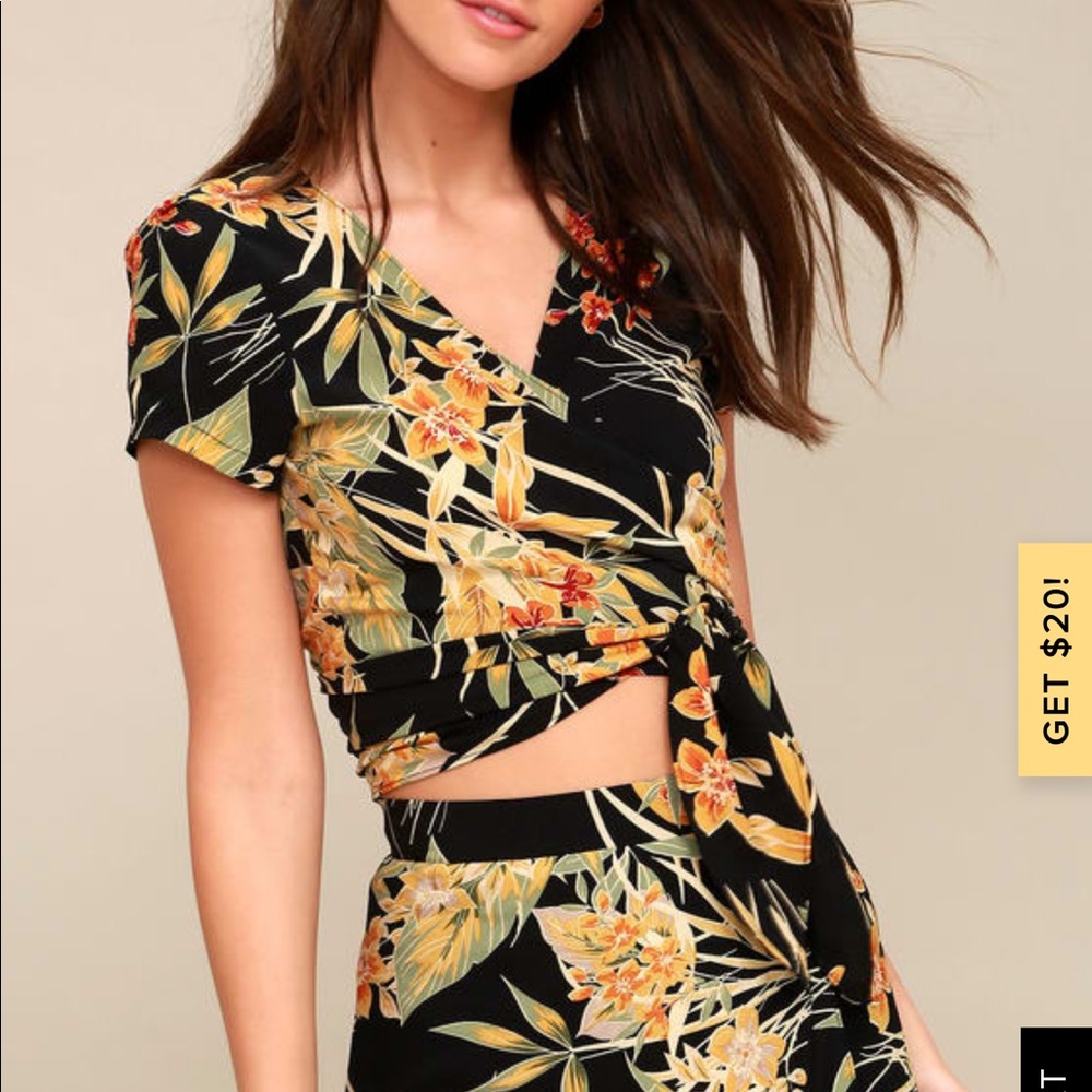 LULU’S - tropical two piece set (size s) - Picture 3 of 8